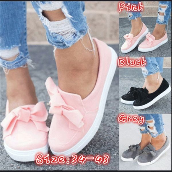 

women spring summer loafers plus size platform slip on bowtie flat shoes suede solid sweet shoes flat female flock footwear 201012, Black
