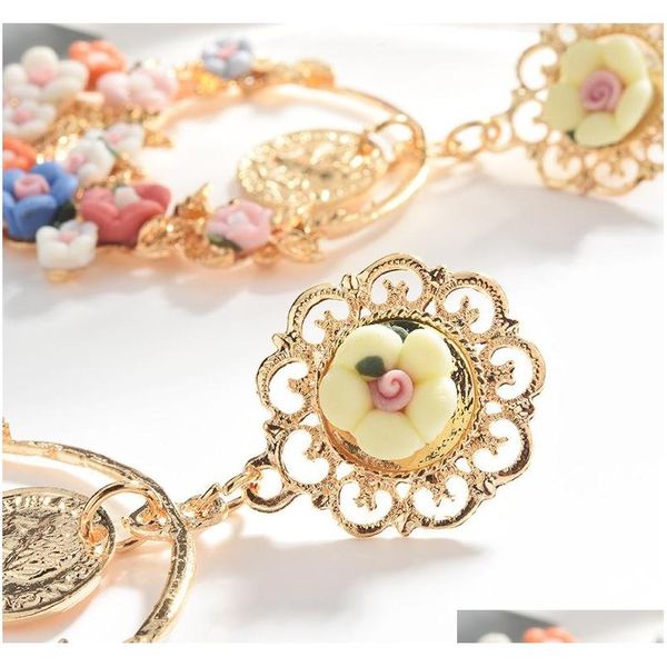 

lady's accessories for woman fashion jewelry earrings colorful flowers princess stud da sqcigz homes2007, Golden;silver