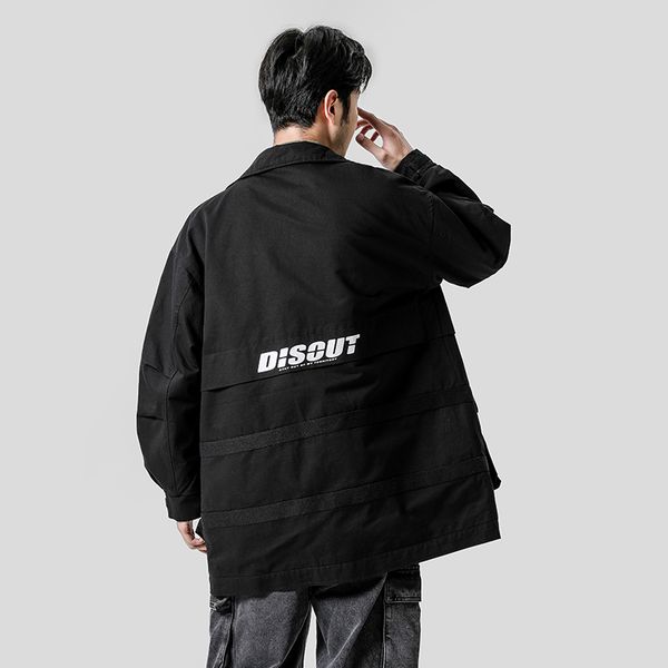 

fall 2020 new men's mid-length and long-sleeved fashion trench coat, Tan;black