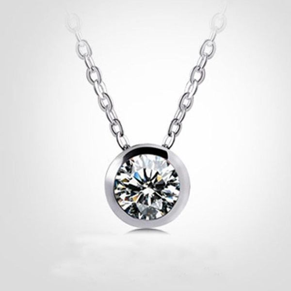 

ожерелье крошечный золотой тон или серебряный тон ожерелье dainty симпатичные циркон для девочек и womens, Silver
