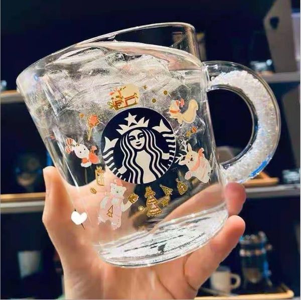

21 starbucks coffee mount fuji cup lamb shaun glass yutu pear cherry blossom cup christmas diamond cup