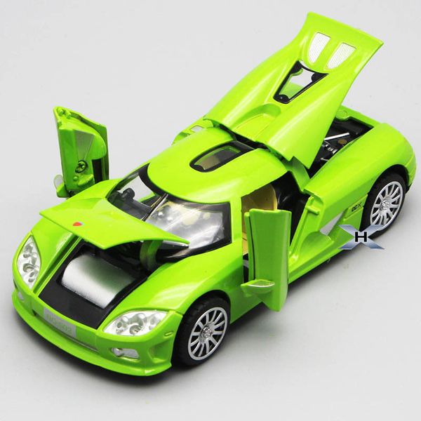 

1/32 koenigsegg die cast model toy vehicle alloy pull back sound light toys car