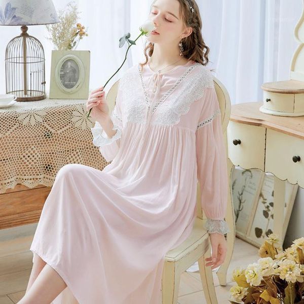 

women lace sleepwear bride long nightgowns female sweet princess sleeping home dress lady lace nightdress sleepwear t6351, Black;red