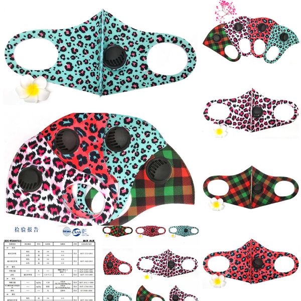 

factory leopard pm2.5 with breathable valve washable dustproof adjustable mask printing cotton face mouth masks rra3326 pt992