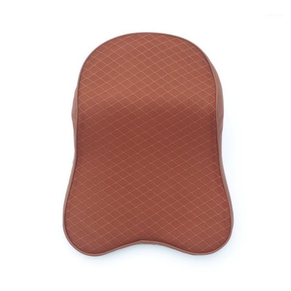 

3d breathable brown car headrest memory foam mesh car neck pillow head neck rest cushion interior accessories1