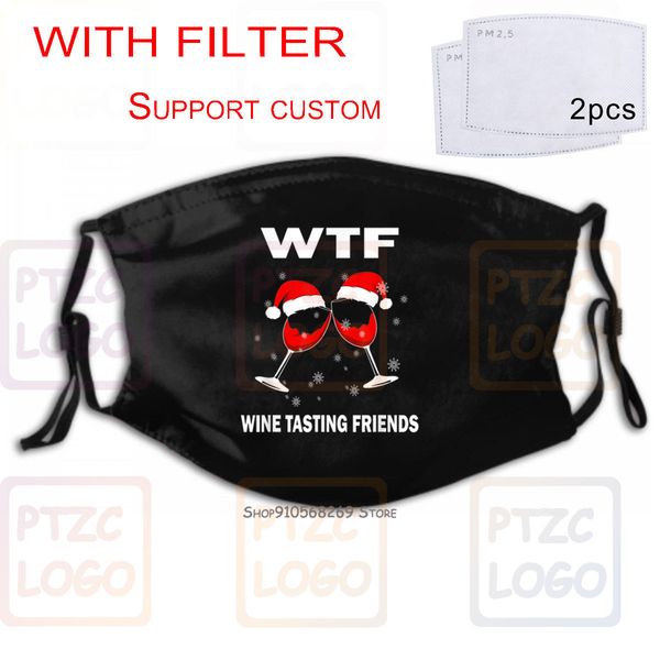

and newfunny wtf glasses, hat christmas wine tasting friends mouth face mask