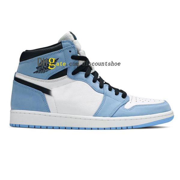 

1 high og university blue basketball shoes 1s sneakers 555088 134