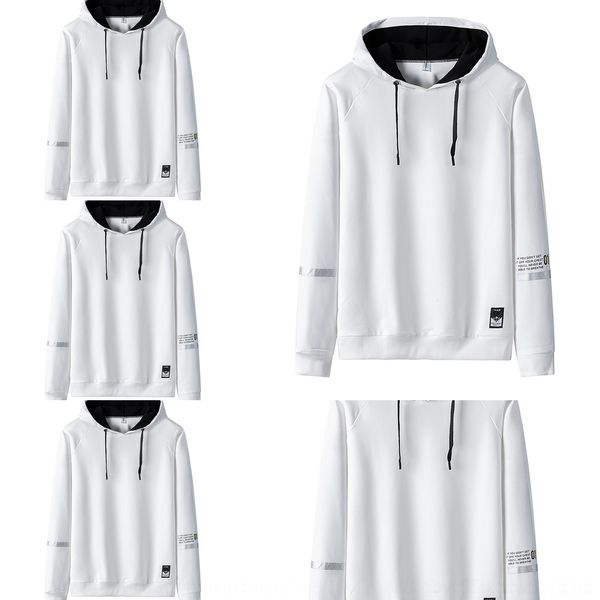 

x68jp autumn men's new pulloversweater men's style hooded sweater pullover handsome pullover loose 2020 and trend 9p8re, Black