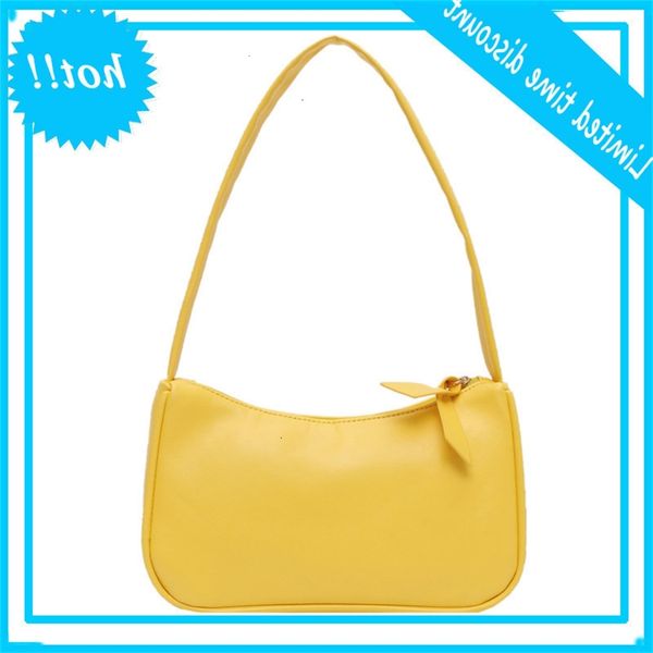 

baguette task 2020 new trend under-arm shoulder bag for women pu effen color women's wallets and handbags