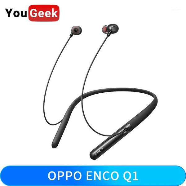 

oppo enco q1 wireless bluetooth 5.0 neck hanging earphones lightweight anc dual active noise cancelling sports headset1