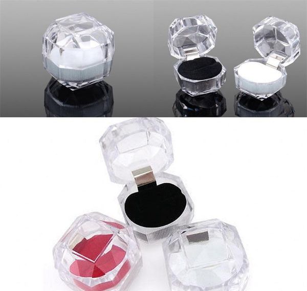 

fashion acrylic jewelry packing box womens ornaments case ring earring stud storage jewels gift co jllcut mx_home