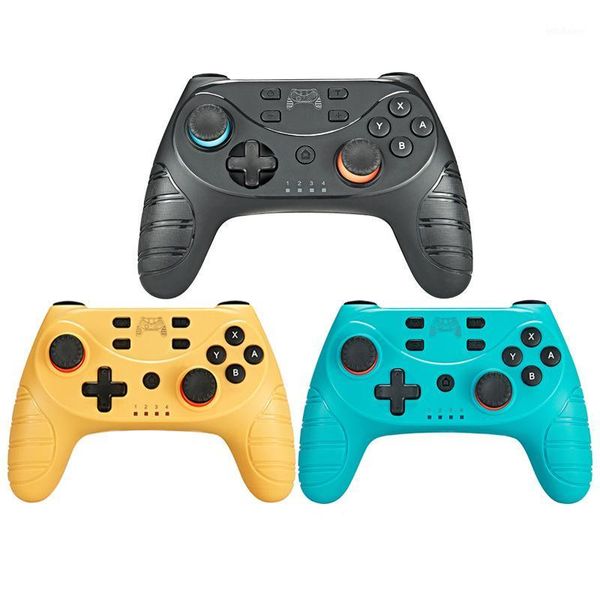 Oyun Denetleyicileri Joysticks Kablosuz Titreşim Switch Bluetooth Joypad Uzaktan Joystick Konsolu Gyro Axis Functi