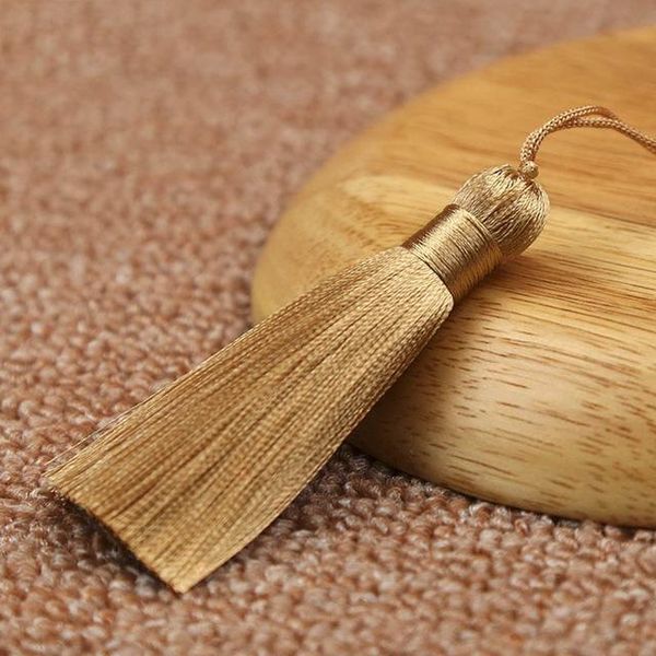 

10pcs 8cm tassel brush pendant accessories for diy earrings jewelry making silk satin tassel handmade crafts findings supplier h bbyqgk