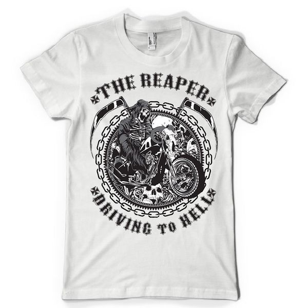 

fashion the reaper riding you to hell death vintage classic bikes mens t shirt tees tee shirt sport hooded sweatshirt hoodie