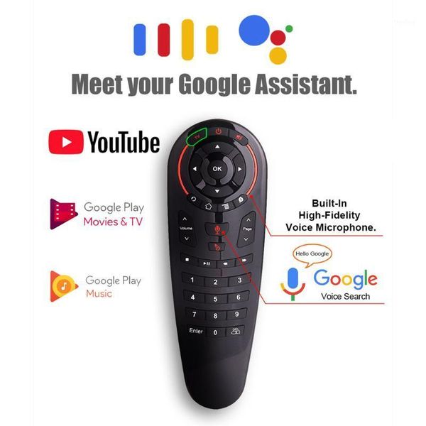 

remote controlers g30s voice 2.4g air mouse control 33 keys ir learning gyro sensing mic wireless smart for android tv box1
