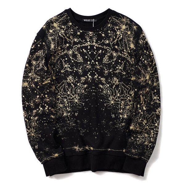 

2021 new high men full yellow star constellation hoodies hoody hooded sweatshirts veet cotton drake thicken fleece kenye #n184 0hdx, Black