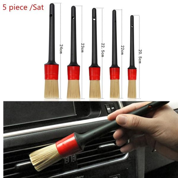 

5pcs soft detailing brush car cleaning detailing set motive detailing for car cleaning dirt dust clean brush detail cleans h wmtarq