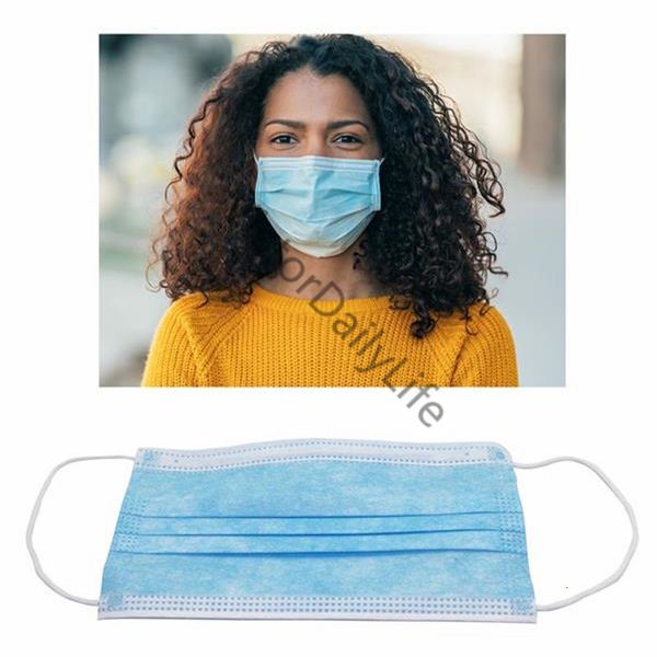 

for disposable face black protective earloop elastic mask safety anti dust fabric mouth masks 3 layer home use facemask