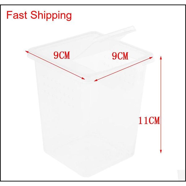 

10x clear plastic insect habitat feeding box case contai qylzzd bde_luck