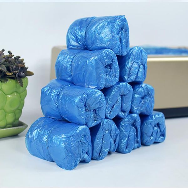 

disposable covers 100-800pcs pe shoe cover for automatic machine special t buckle