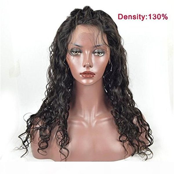 

wet and wavy full lace human hair wigs for black women virgin peruvian water wave lace front wigs natural hairline