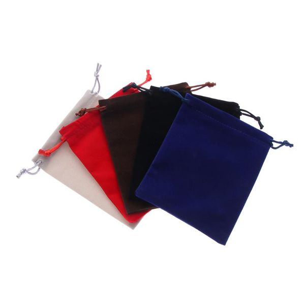 

5pcs/set velvet cloth pouches jewelry drawstring packaging bags wedding party home gifts storage bag