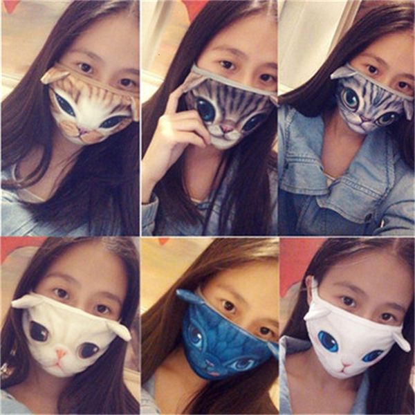 

masks breathing cartoon animal pattern plush respirator mouth men women dustproof mascherine outdoor keep warm 3 5cp h1
