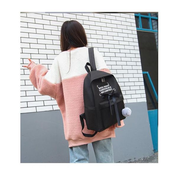 

2020 new 4pcs/set women oxford backpack teenage girls cute print school backpacks female casual rucksack female bagpack