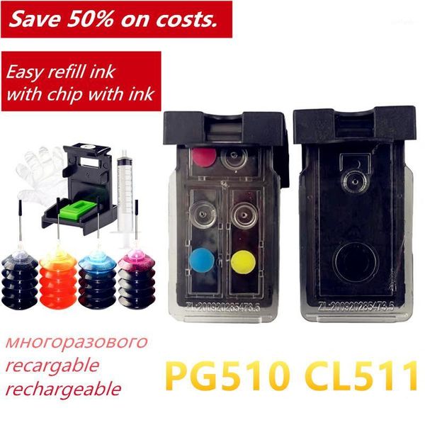 

pg510 cl511 refillable ink cartridge pg 510 cl 511 for canon pixma ip2700 mp240 mp250 mp260 mp270 mp280 mp480 mp4901