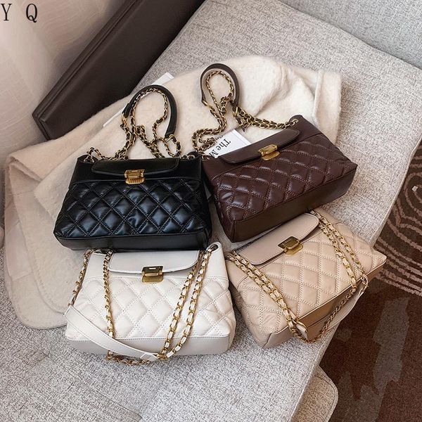 

lingge high sense chain bag small square bag female 2021 new wave fashion net red one-shoulder messenger