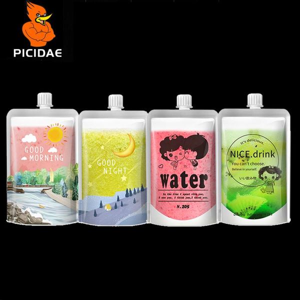 

печать всасывающая сопла питья стоящая сумка для напитков жидкая уплотнение упаковки на вынос суп соевое молоко встряхнуть фруктовый сок