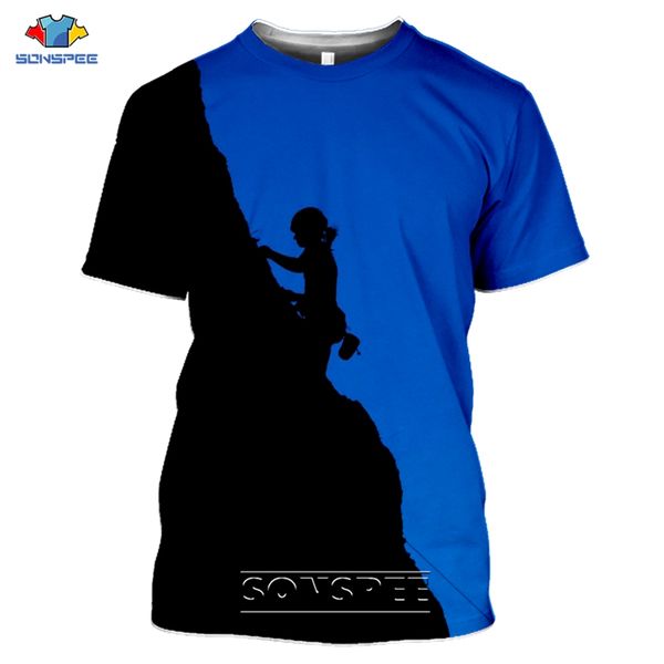 

climb sport cool 3d print shirts oversized funny horror men clothing