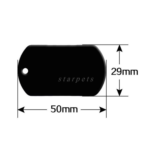 

20 pcs/lot aluminum pet id tag rectangle shape engraved id cat dog charm doub wmtdmy