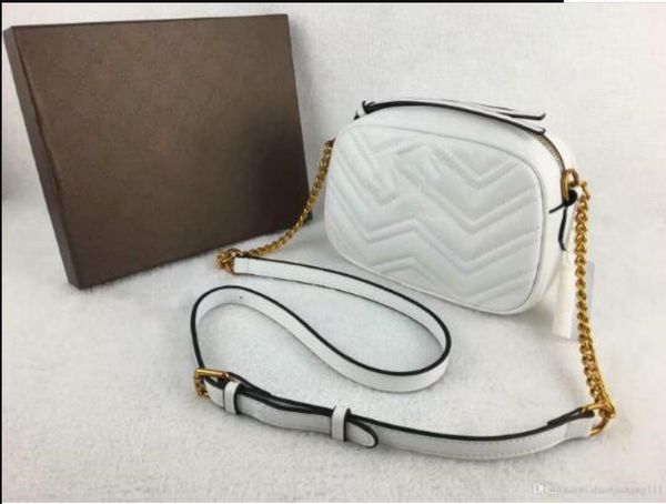 

2021 chain sale women marmont messenger bags totes ancient leather designers shoulder pu chain gold bag waist handbags long hobos dwauq, Red;black