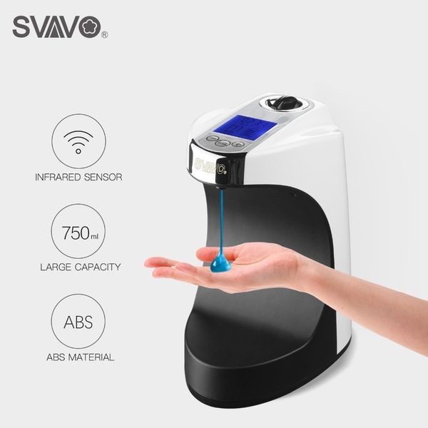 Schreibtischmontierter Handfreier Badezimmer-Automatik-Sensor-Sprühspender Handwasch-Hotel-Flüssigseifenspender Y200407