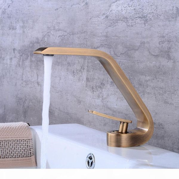 

bathroom accessories bronze brushed basin mixer water and cold sink tap antique brass kitchen faucet t200424