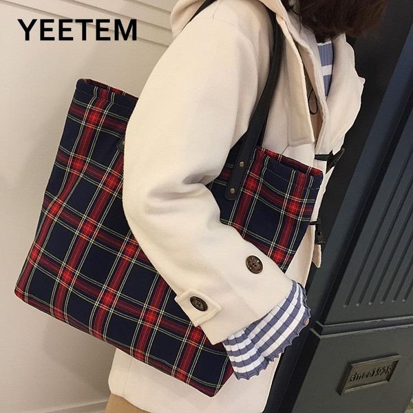 

original canvas shoulder bag autumn winter british style sub-capacity ladies bag retro leather shoulder strap thicken increase