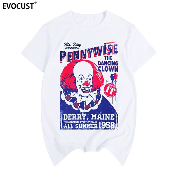 

pennywise clown stephen king 1990 horror movie it cosplay tee t-shirt cotton men t shirt new women summer sport hooded sweatshirt hoodie