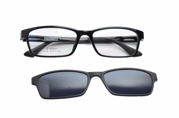 

deding 2020 polarized prescription frames magnetic clip on w/tr90 optical frames men glasses sunglasses dd1409new, White;black