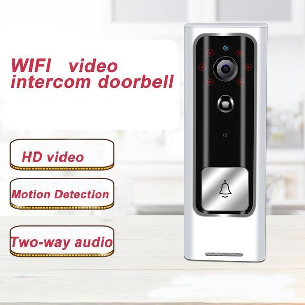 

wifi doorbell smart video door wireless intercom fir alarm ir night visio wireless home security camera1