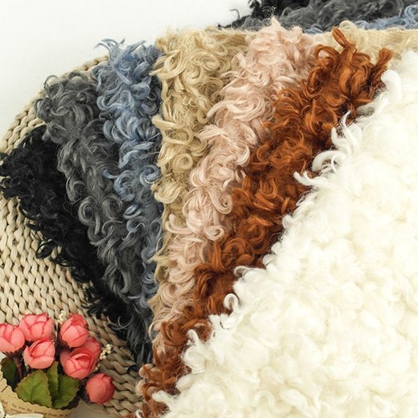 

curly faux fur blanket for baby pgraphy props,basket cushion filler,baby pgraphy shoot blanket p props(50*80 cm) y201009