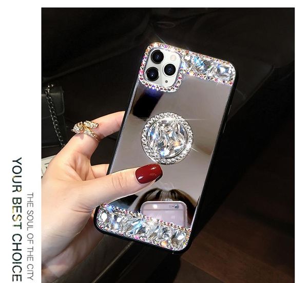 

3d acrylic sunjolly mirror diamond case for iphone 11 pro max xs max xr 8/7 plus 6/6s plus se2020 phone cases sqcwdu bdefashion