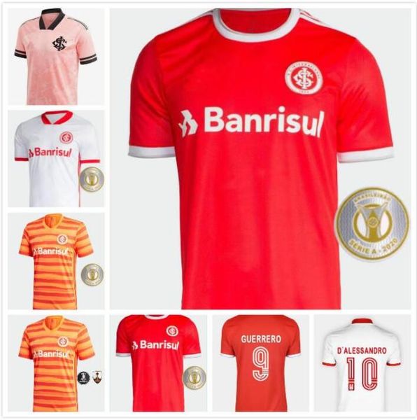 

20/21 brasileiro sc international d alessandro football jersey edenilson v.cuesta guerrero soccer jersey camisa internacional 2020, Black;yellow