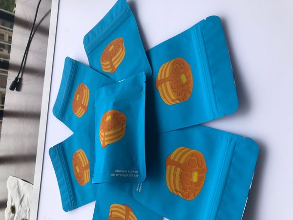 

pan bags 3.5g blue california and mylar edibles packaging stickers label bags back cake hologram bbybt bde_luck