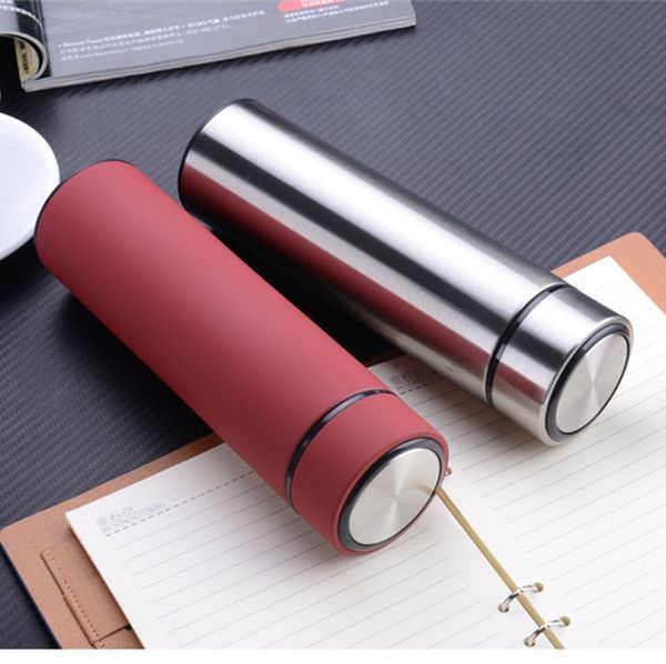 

stainless steel thermal water bottle vacuum insulated flask 450ml insulate thermos tea mug with strainer thermo mug coffee cup bc bh1385