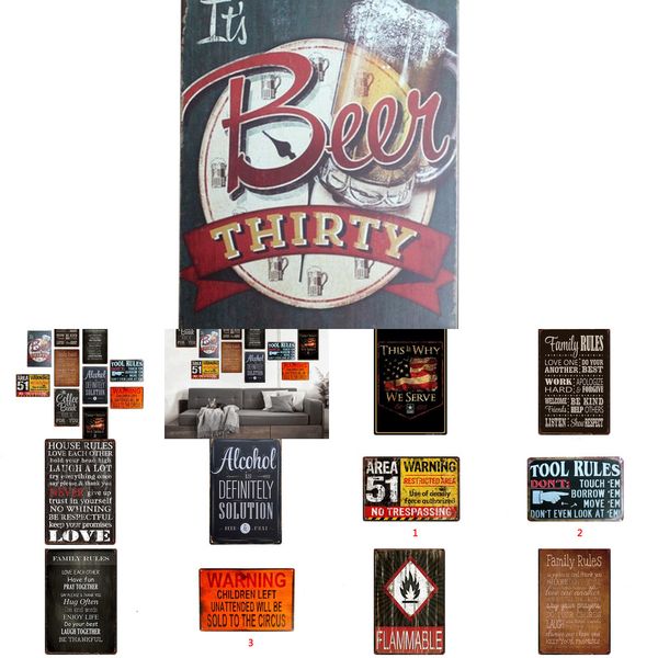 

retro bar home ktv wall decoration tin metal decor creative custom iron painting 20*30cm 4 n7hhh