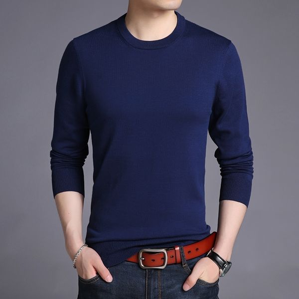 

autumn new round neck striped sweaters men t1111 201124, White;black