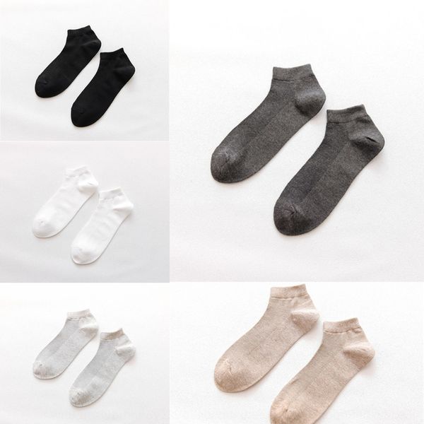 

summer socks boat socksmen's mesh pure cotton boat sports casual business cotton men's low socks akqym, Black
