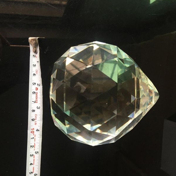 

fengshui huge 100mm crystal chandelier prism 8558 faceted ball 2.3lb suncatcher glass art haning ornament h bbyweh