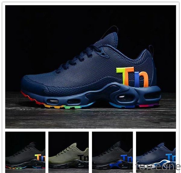 

mens mercurial plus tn ultra nano zapatillas designer sneakers chaussures homme shoes shoes us7-12 fo, Black